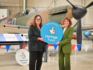 Eilish McGuinness (Chief of the NL Heritage Fund) and Maggie Appleton (RAF Museum CEO)