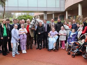 Supporting image for story: Telford toy firm founder takes Grand National winner to visit children in hospital