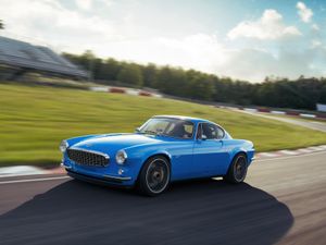 Supporting image for story: Cyan Racing team reimagines classic Volvo P1800 with carbon-fibre body