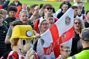 Even Pitman Pete got involved in the celebrating crowd, with the loved character leading the chants and cheers