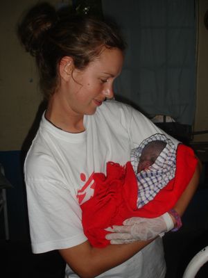 Anna with baby Moses