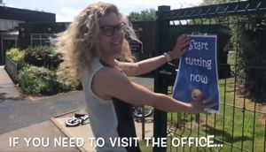 Images from Much Wenlock Primary School's guide to how school will look next week