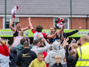 Hednesford fans celebrate promotion 