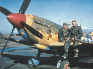 Supporting image for story: The star-spangled Spitfires which flew from Shropshire