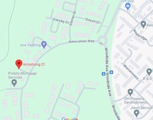 The court was told that the fight unfolded in Armstrong Close. Anthony Wootton was found dead in a car park in nearby Gresley Close. Picture: Google