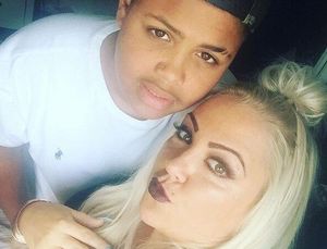 Murder victim Keelan Wilson pictured with his mother Kelly