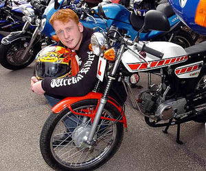 Allen Gaut, from St Georges, who is a member of the Wrekin Riders motorcycle owners club, is seen with a Yamaha FS 1E bike that he has restored over the past 18 months.nextpage