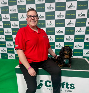 Lillie Abbot and Ignatius who will both be appearing at Crufts next month