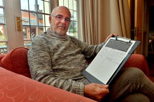 Patrick McCarthy with the petition