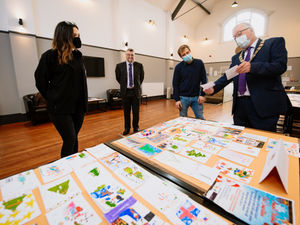 Supporting image for story: Dozens of Newport children's Christmas cards competing for prizes