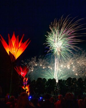 Fireworks at Shrewsbury Flower Show