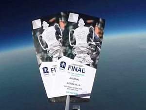 Supporting image for story: VIDEO: FA Cup final pod lands - from space!