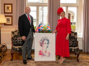 Supporting image for story: Zara and Mike Tindall support royal portrait in aid of Great Ormond Street