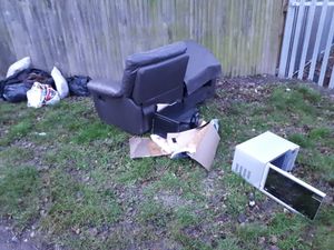 Supporting image for story: Settee and microwave dumped by fly tipper in Telford street