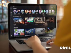 Roblox on a laptop