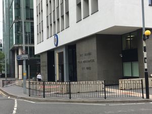 The concrete blocks installed outside