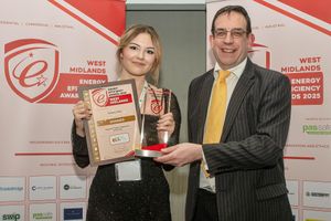 Bethany Taylor with her award