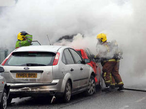 Supporting image for story: Fire drama follows Willenhall collision