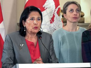 Supporting image for story: Georgia president: Country was victim of Russian ‘special operation’ in election