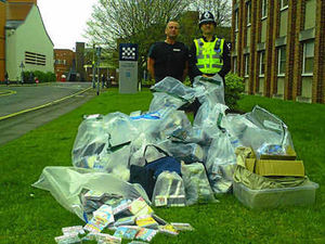 Supporting image for story: 10,000 DVDs seized at sale