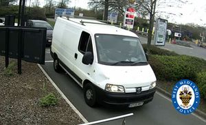 Police are still searching for this white Peugeot Boxer van
