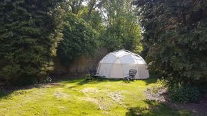 The site is set in a secluded part of Himley Hall. Photo: Himley Glamping