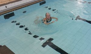 Julie in the MyActive Biddulph pool