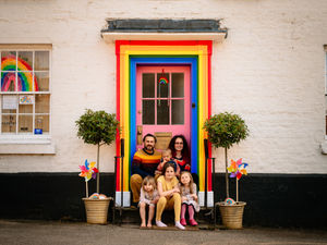 Supporting image for story: Bewdley rainbow door spreads joy to thousands