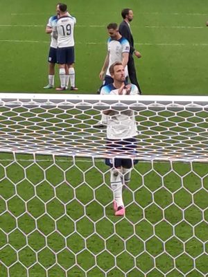 Harry Kane and his England team mates thank the travelling support