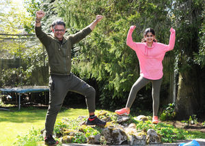 Anil Sarpal with his 11-year-old daughter Anya
