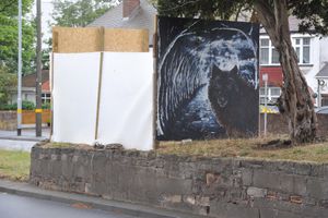 The hoardings on the Stafford Road