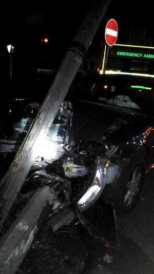 The scene of the smash, picture: Rachael Baumber