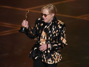 Supporting image for story: Weapons star Amy Madigan thanks ‘beloved’ husband Ed Harris as she wins Oscar