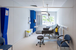 A consultation room inside the Orthopaedic Outpatient Centre.