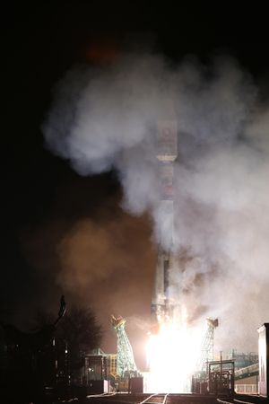 The launch of OneWay's last satellite in March this year. Pic: OneWeb