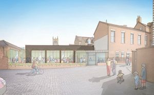 Artist's impressions of how the new extension might look.