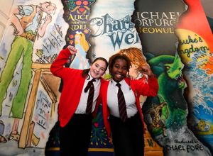 A love of reading is promoted at the school. Pictured are pupils Bella Powell and Orobosa Owa-Enabulele