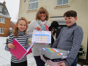 Supporting image for story: Families adjust to home schooling again