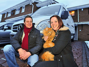 Supporting image for story: Black Country cat travels 160 miles under bonnet