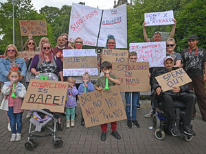 Supporting image for story: Protesters against domestic and sexual violence bravely march together in Walsall to show frustrations at low conviction rates
