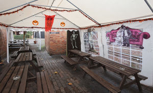 There's plenty of space outside in the beer garden. Photo: Phil Blagg Photography