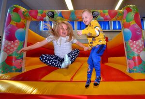 Tegan Jex, 8, and Charlie Jex, 5