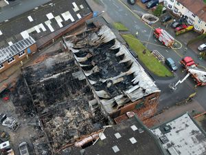 Supporting image for story: 'The flames were high in the air and it looked ferocious' - Shocked residents recall hearing 'bangs' as update issued on huge blaze near Stourbridge