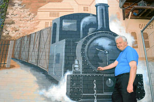 Commissioned by local resident?Alan Crowe, the mural features the Welshpool and Llanfair Railway