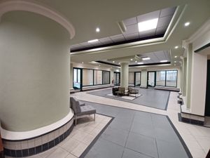 One of the newly refurbished units inside the Automobile Palace that is now available to let.