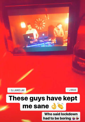 Social media users enjoying the live music stream