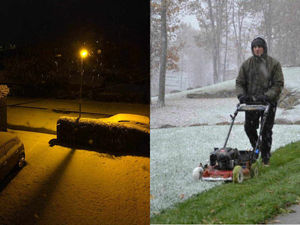 Supporting image for story: Storm Katie: British summer time begins... with snow, wind and rain as storms batter Shropshire and Mid Wales