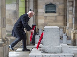 Supporting image for story: Swinney pays tribute to war hero uncle as nation pauses on Remembrance Sunday