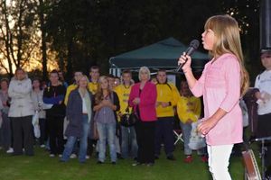 Streetly singing sensation Connie Talbot, the hospice's youngest ambassador, warmed the crowd up, performing three tracks - I Will Always Love You, Over The Rainbow and Wonderful World.nextpage