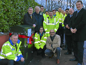 Supporting image for story: Green box holds promise of fast broadband links for Shropshire villagers